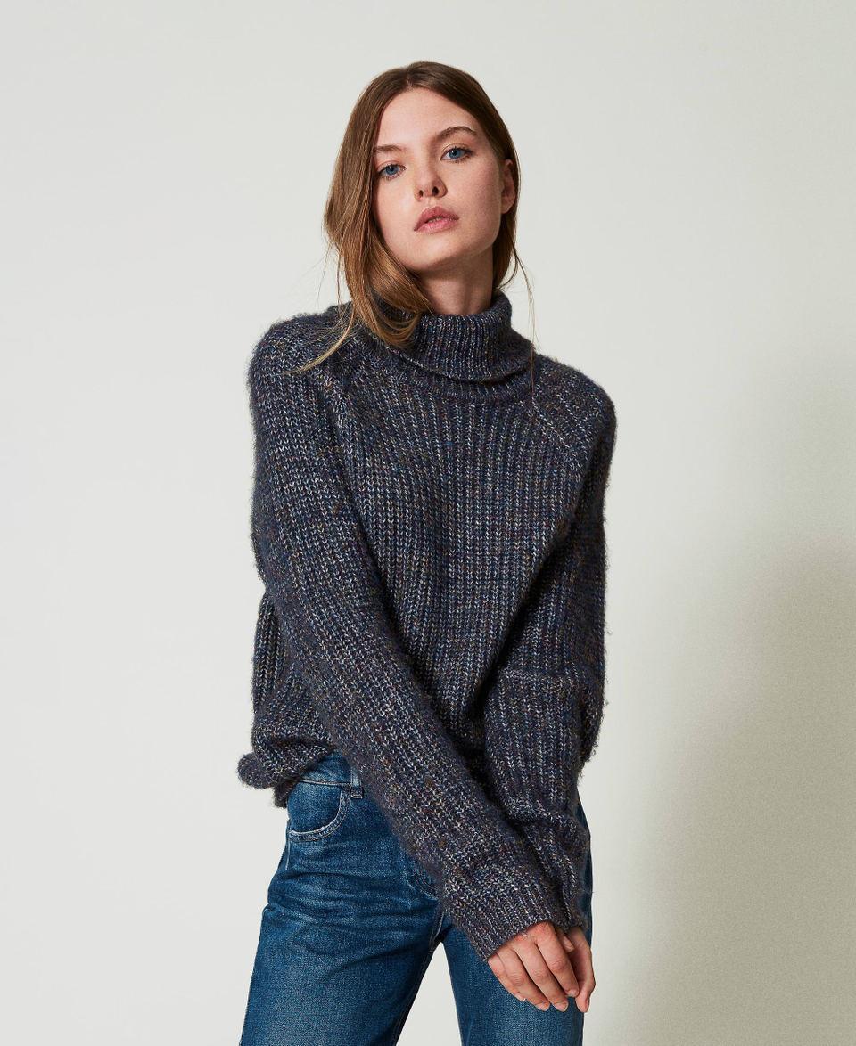 Twin Set Maglia in filato multicolor con lurex Sconto