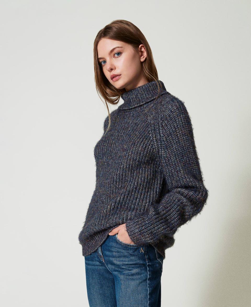 Twin Set Maglia in filato multicolor con lurex Sconto