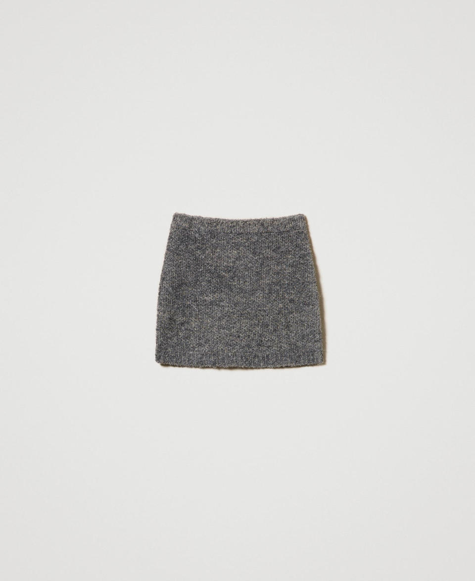 Twin Set Minigonna in maglia bouclé riciclata In Vendita