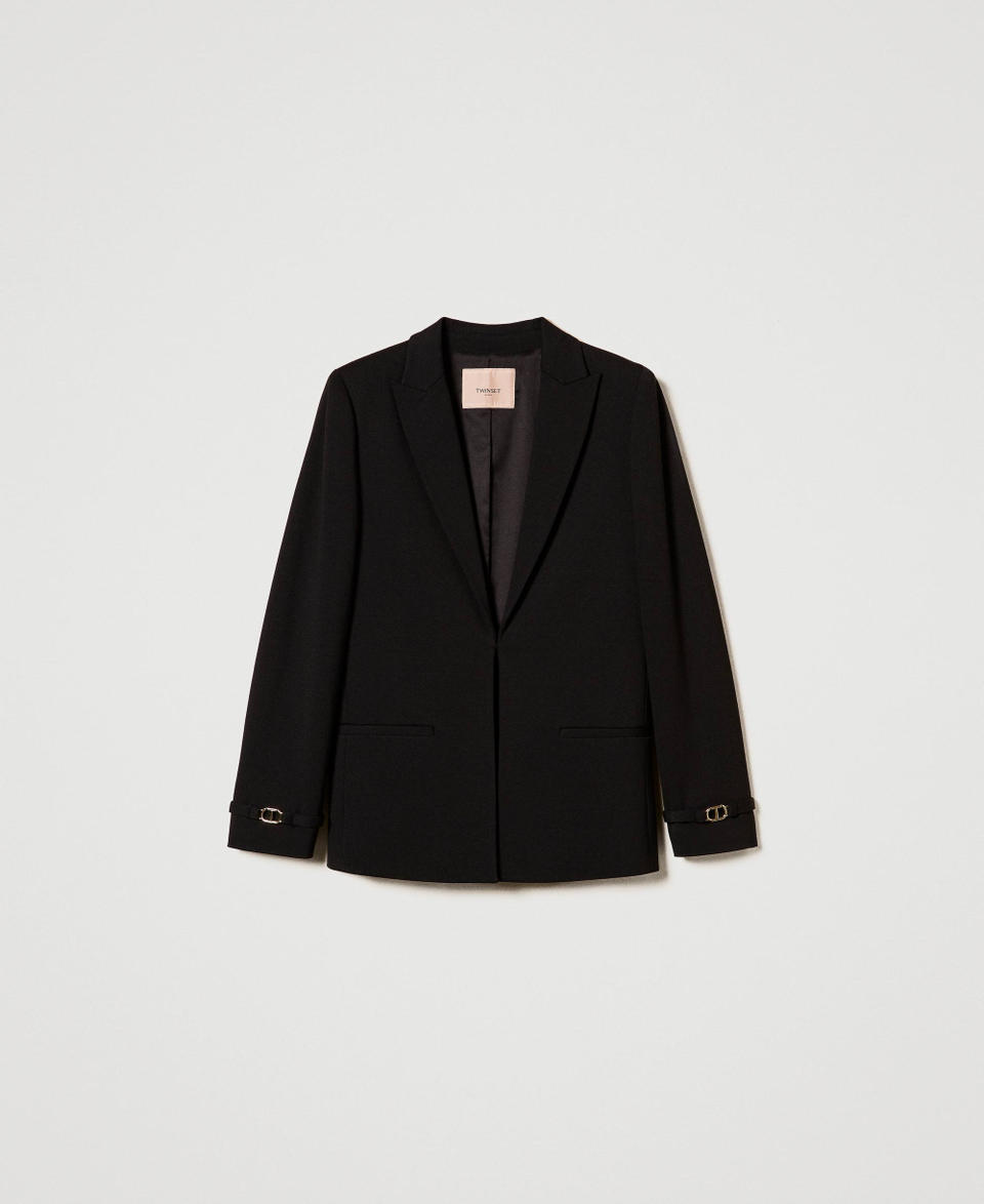 Twin Set Giacca blazer con cinturino Oval T In Saldo