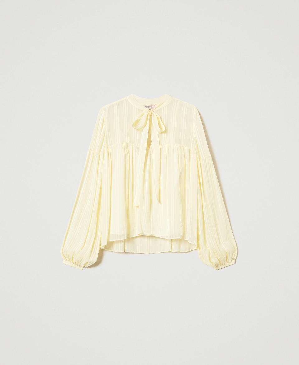 Twin Set Blusa jacquard a righe Qualità