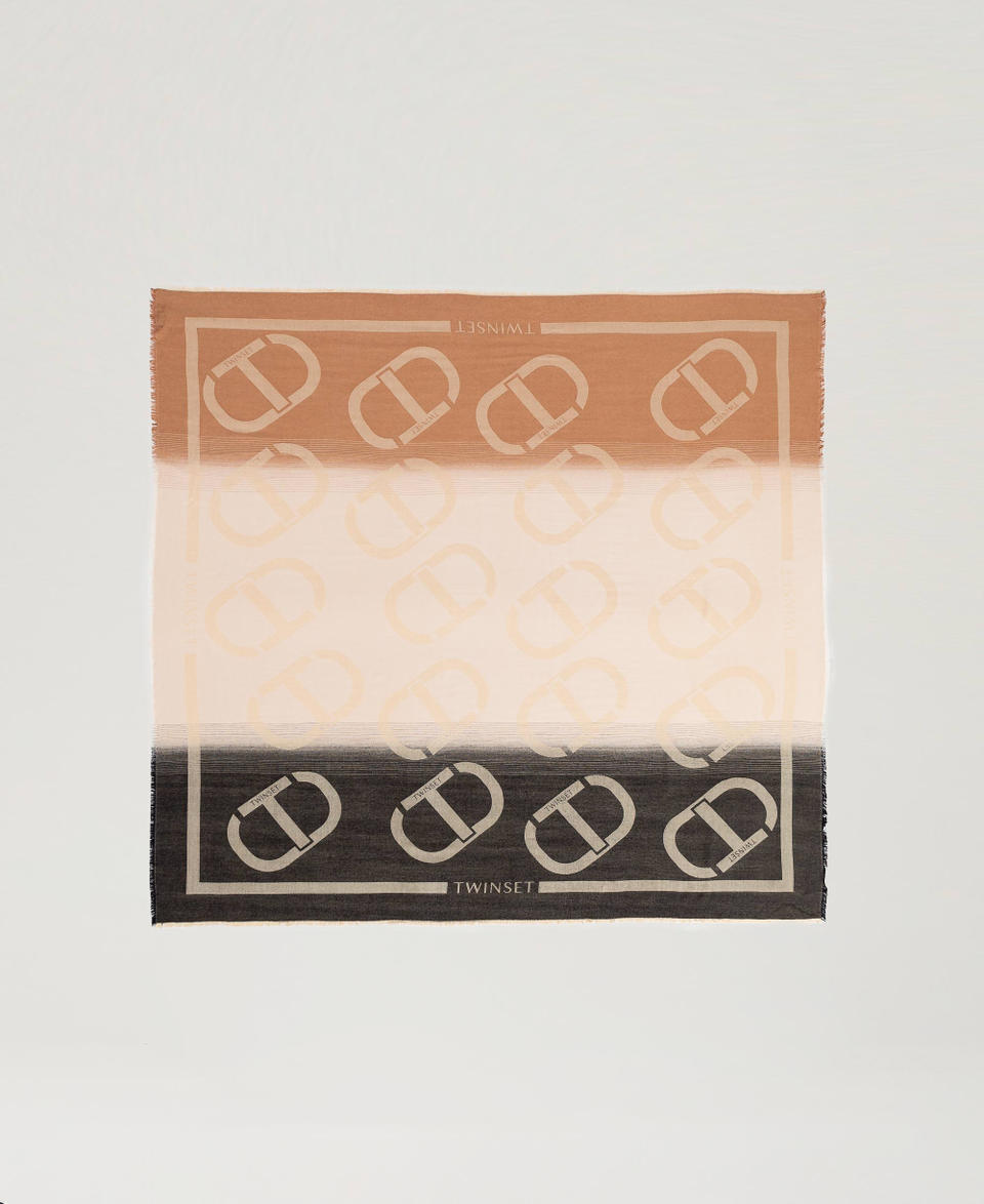 Twin Set Kefiah jacquard con Oval T Negozi Online
