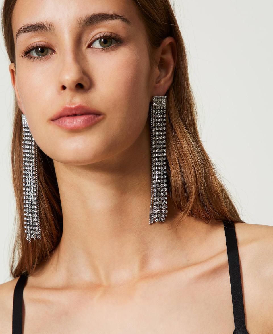 Twin Set Orecchini con frange di strass Affare Del Giorno