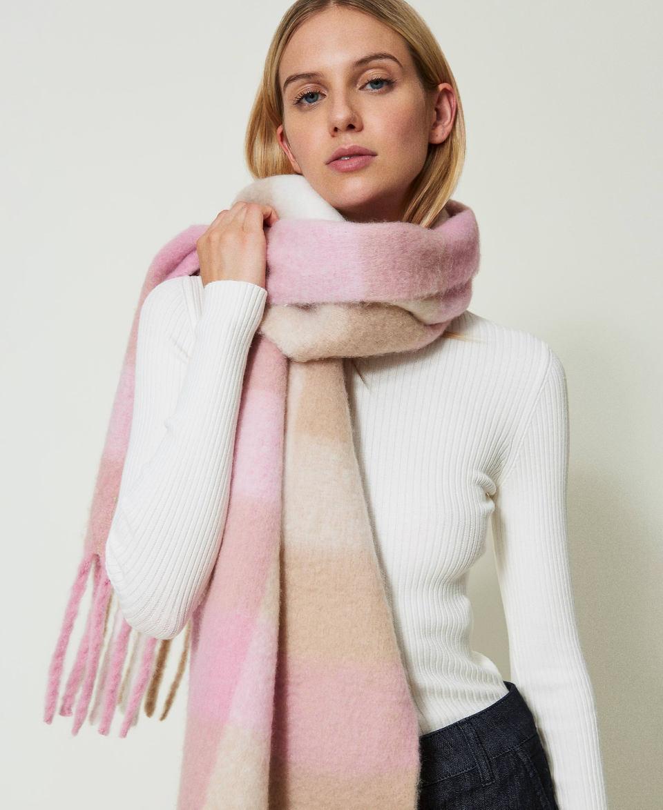 Twin Set Stola in panno jacquard Sottocosto