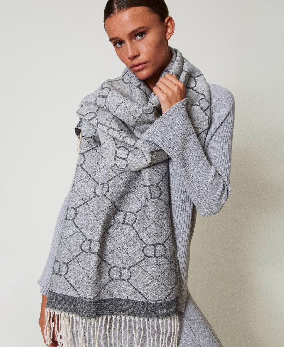 Twin Set Stola jacquard con Oval T Presa