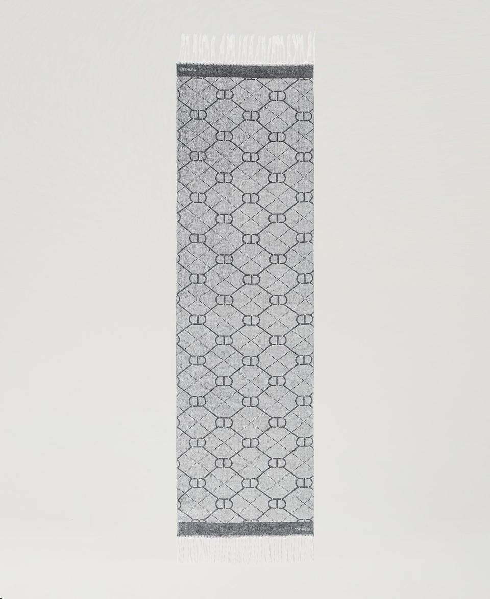 Twin Set Stola jacquard con Oval T Presa