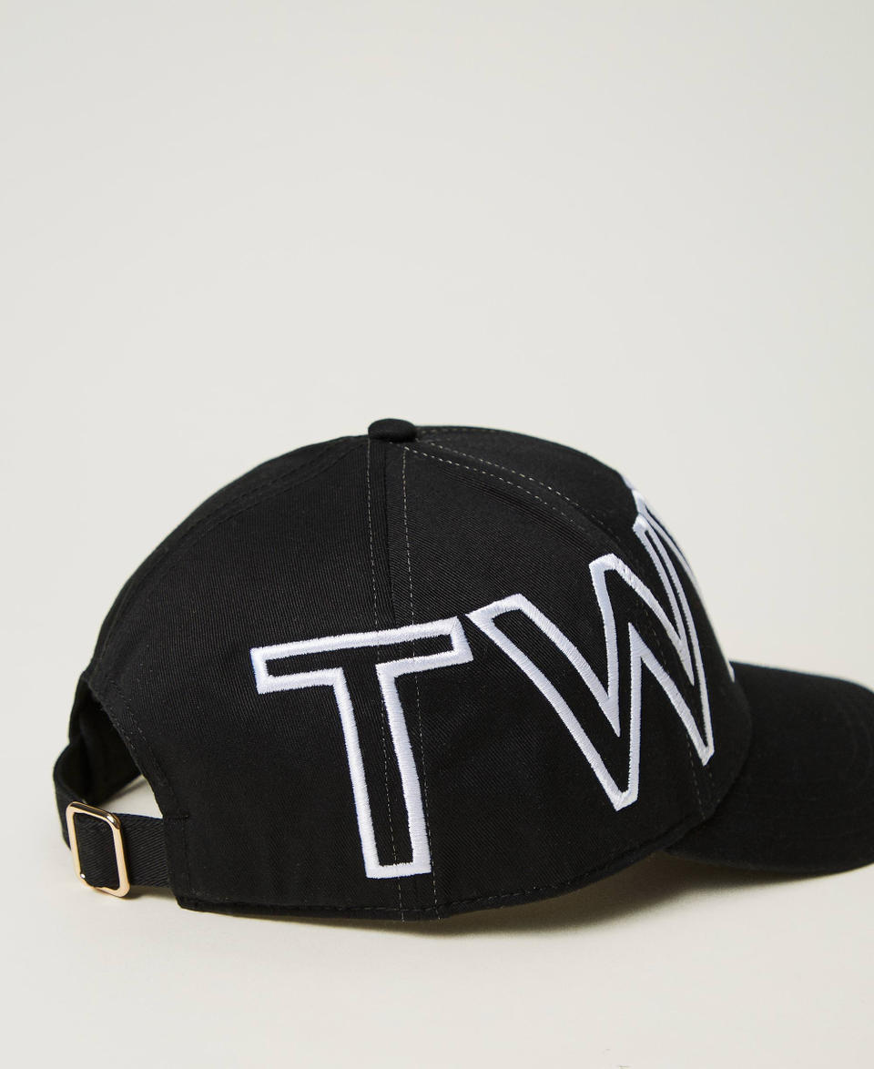 Twin Set Cappello da baseball con maxi logo In Vendita