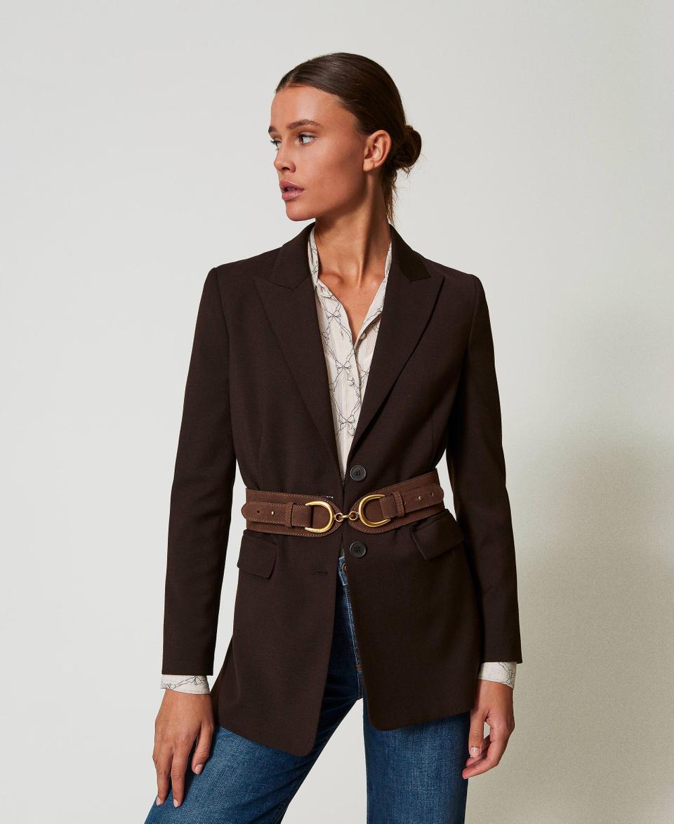 Twin Set Cintura in pelle con morsetto Cyber Monday