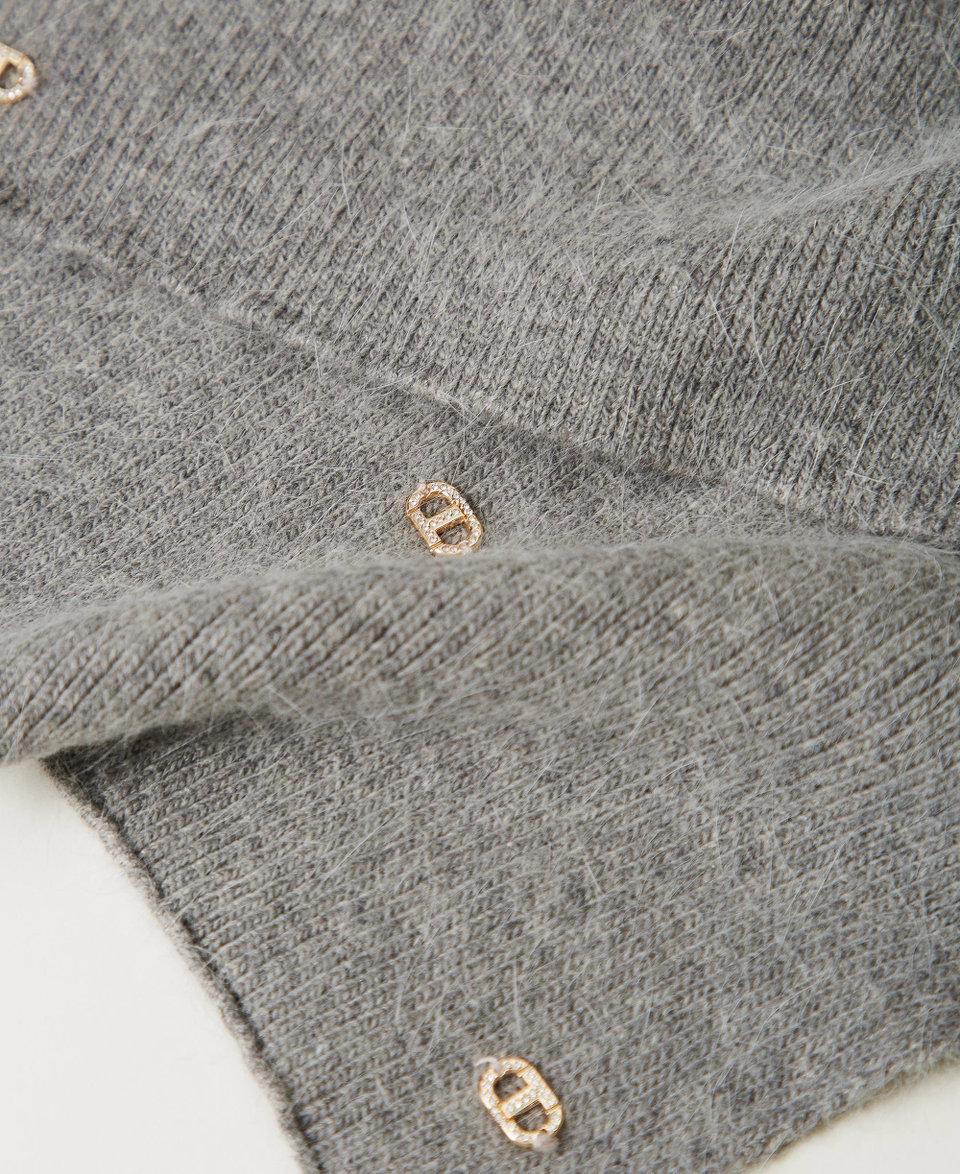 Twin Set Sciarpa in maglia con Oval T In Saldo