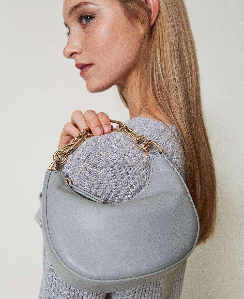 Twin Set Borsa ‘Mini Croissant’ con chiusura Oval T Qualità