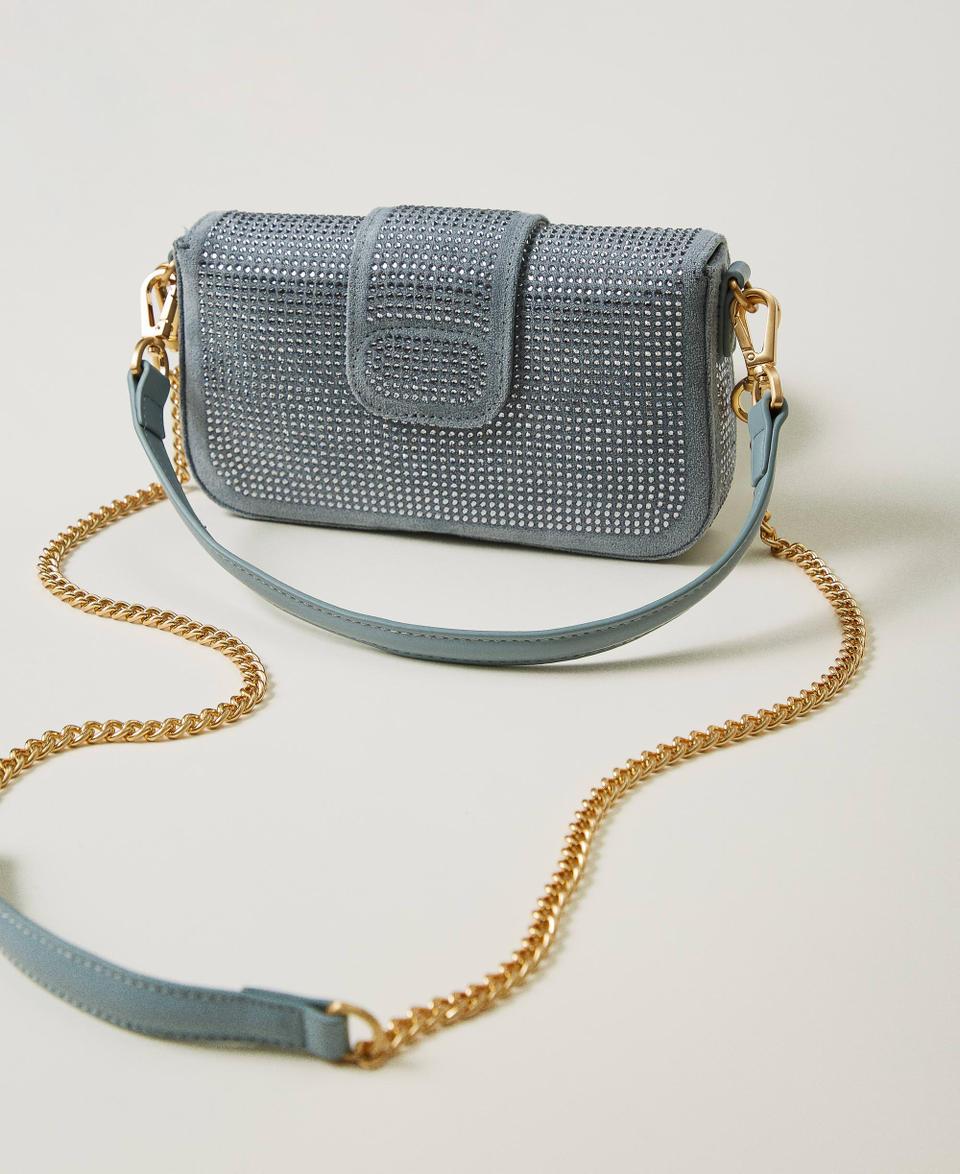 Twin Set Borsa a tracolla 'Amie' piccola con strass Consegna Veloce