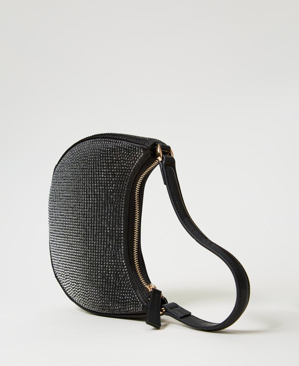 Twin Set Borsa hobo ‘Moon’ con strass Prezzo Ridotto