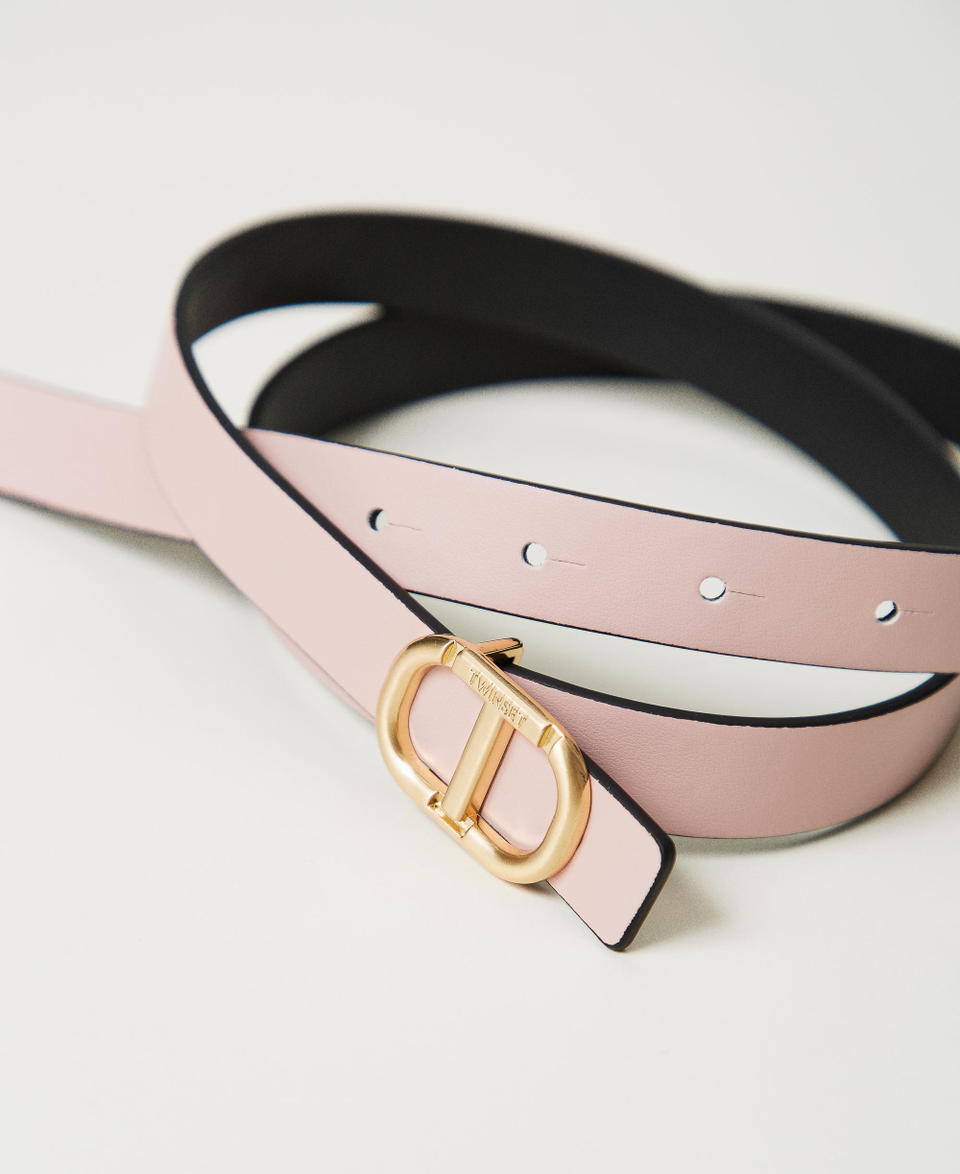 Twin Set Cintura reversibile in pelle con fibbia Novità