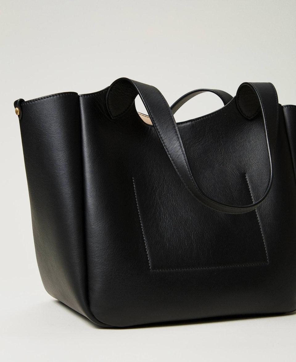 Twin Set Borsa shopper ‘Forever’ in pelle In Saldo