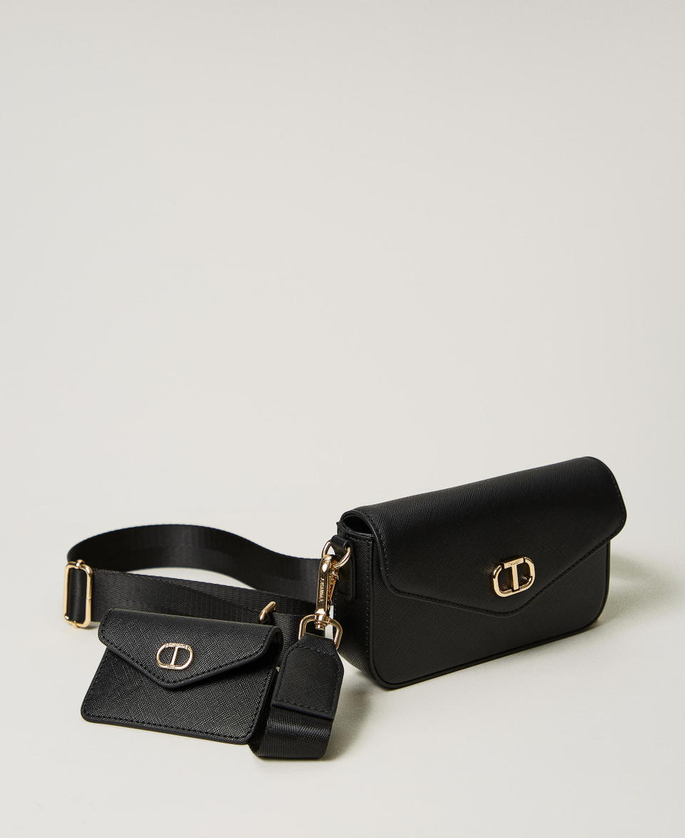 Twin Set Mini borsa a tracolla con portacarte In Linea