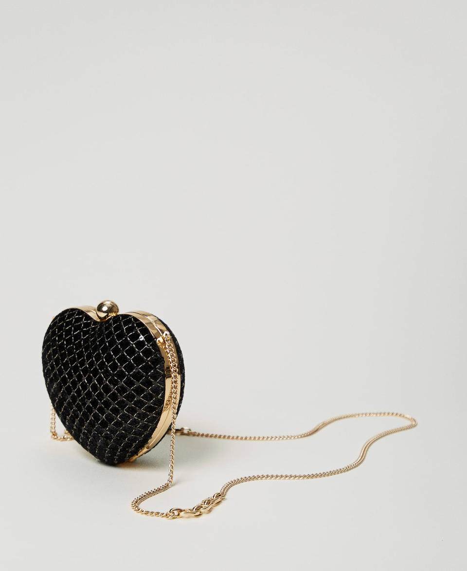 Twin Set Clutch 'Coup de coeur' in velluto ricamato Soddisfazione Garantita