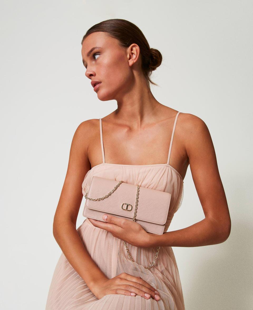 Twin Set Mini borsa a tracolla con Oval T Consegna Veloce