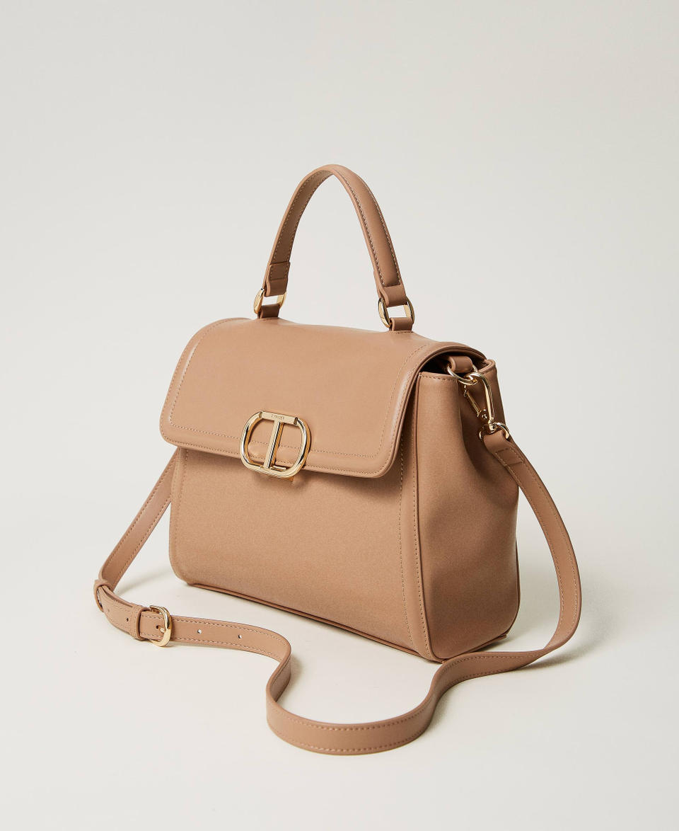 Twin Set Borsa top handle ‘Brera’ con apertura Oval T Promozione Limitata