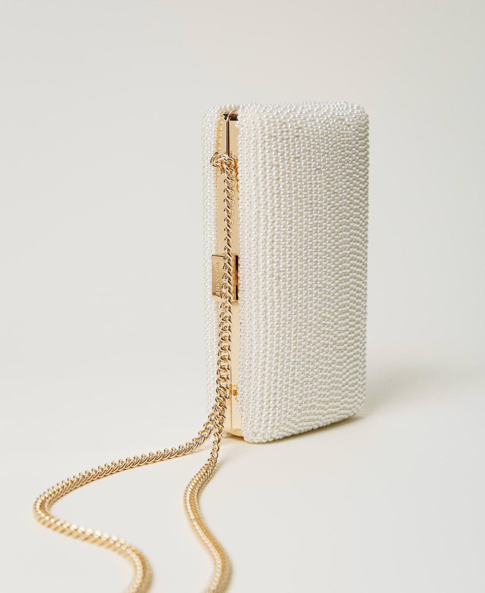 Twin Set Clutch con perle e Oval T Shopping Online