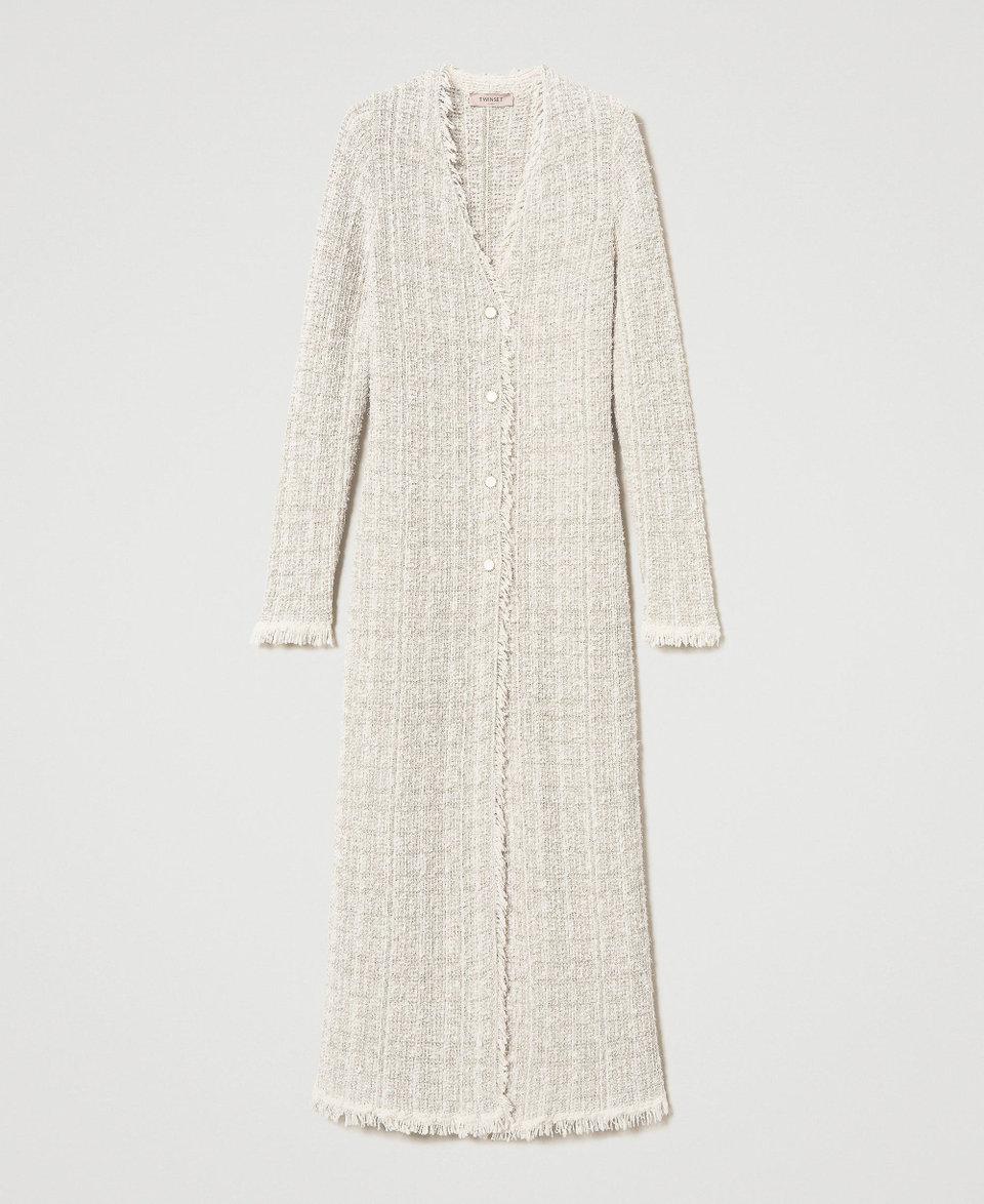 Twin Set Maxi cardigan jacquard con lurex Negozio