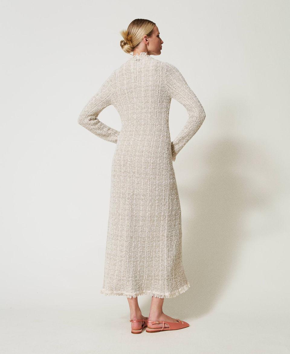 Twin Set Maxi cardigan jacquard con lurex Negozio