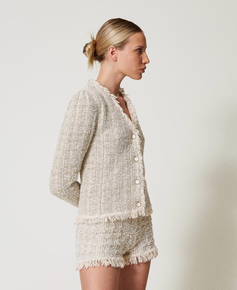 Twin Set Giacca in maglia jacquard con lurex Moda