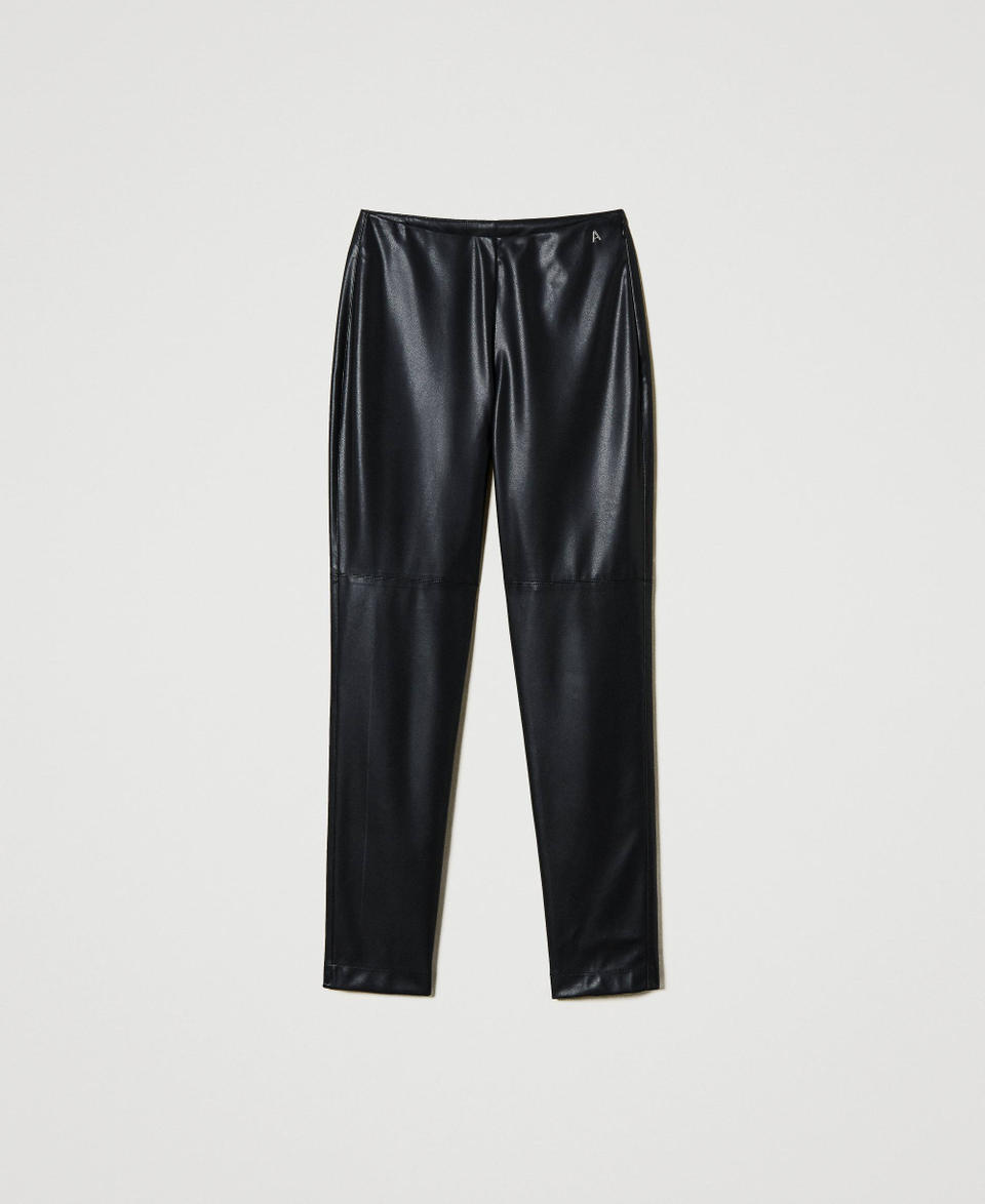 Twin Set Leggings effetto pelle In Linea