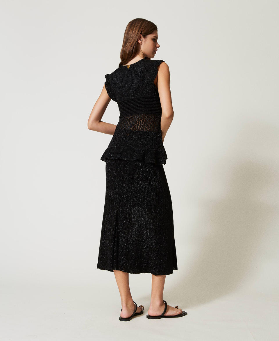 Twin Set Gonna longuette in maglia lurex Soddisfazione Garantita