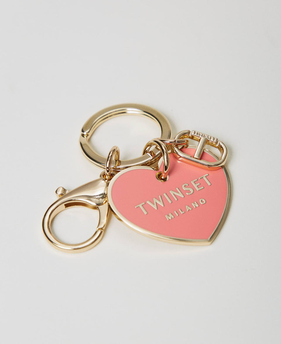 Twin Set Portachiavi a cuore con logo Consegna Veloce