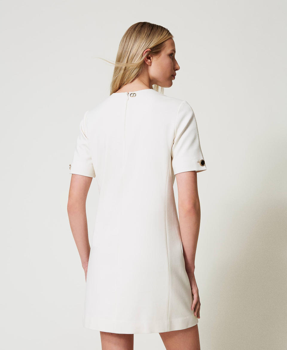 Twin Set Abito corto con bottoni gioiello Cyber Monday