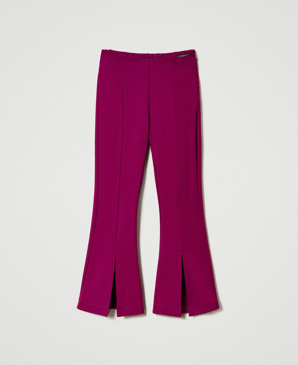 Twin Set Pantaloni flare con spacco Hotsell
