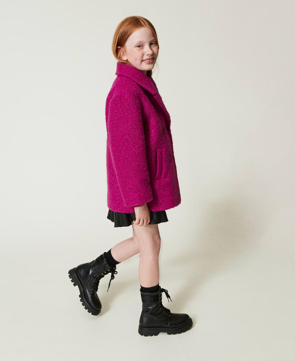 Twin Set Cappotto doppiopetto in panno curly I Più Venduti
