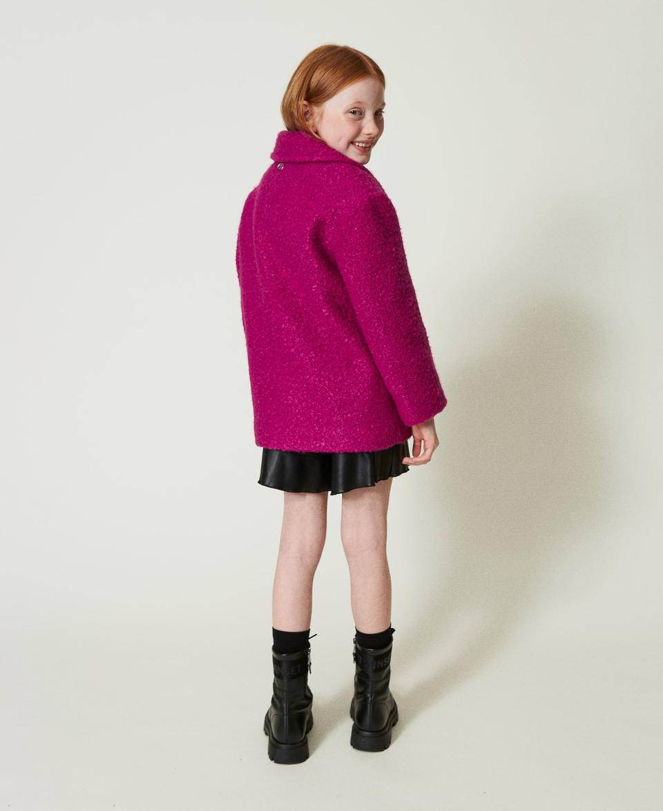 Twin Set Cappotto doppiopetto in panno curly I Più Venduti