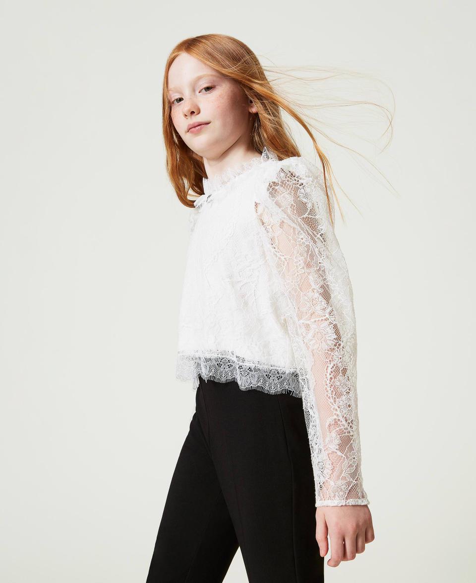 Twin Set Blusa in pizzo Valenciennes Moda