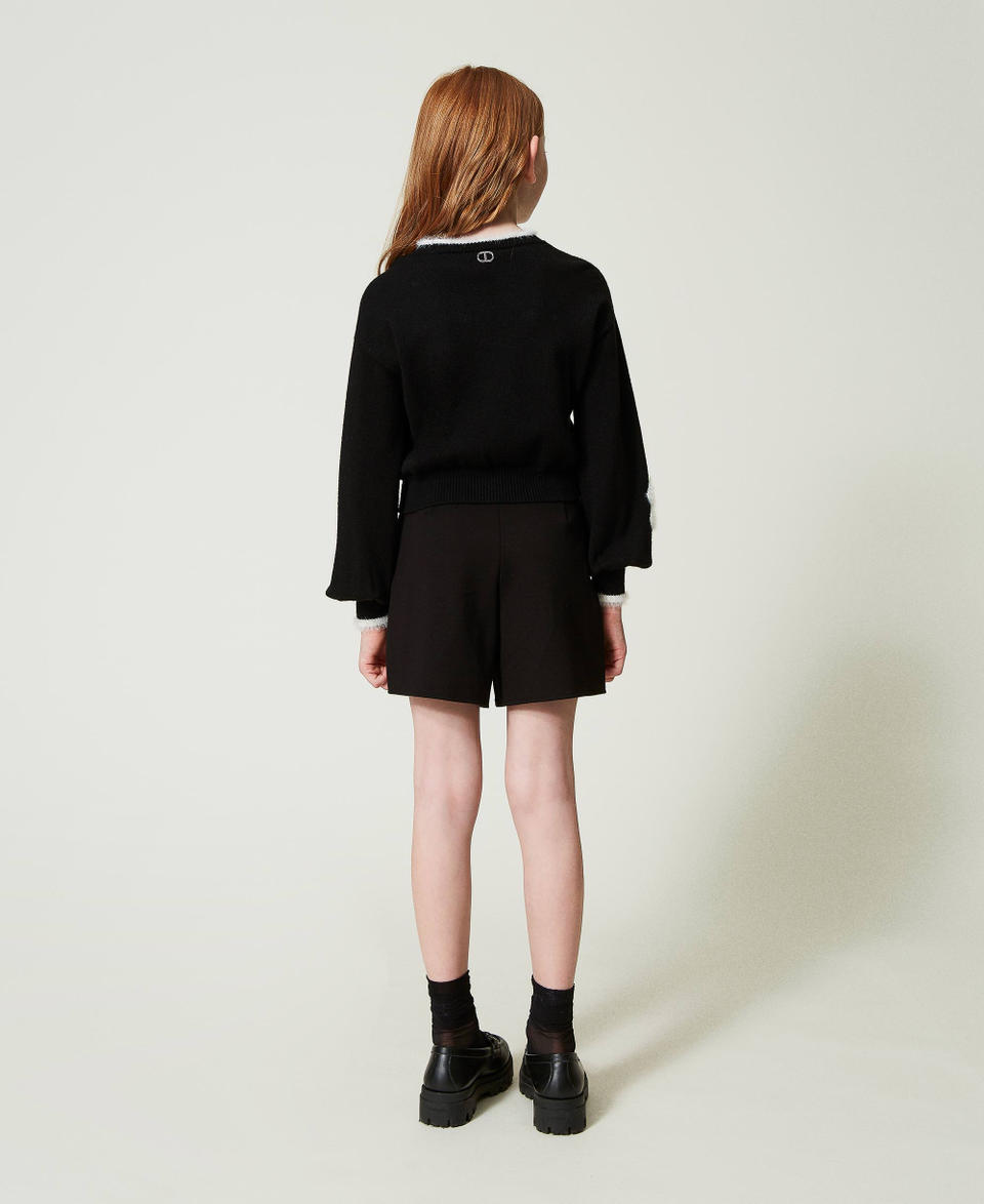 Twin Set Maglia con fiori a intarsio Shopping Online