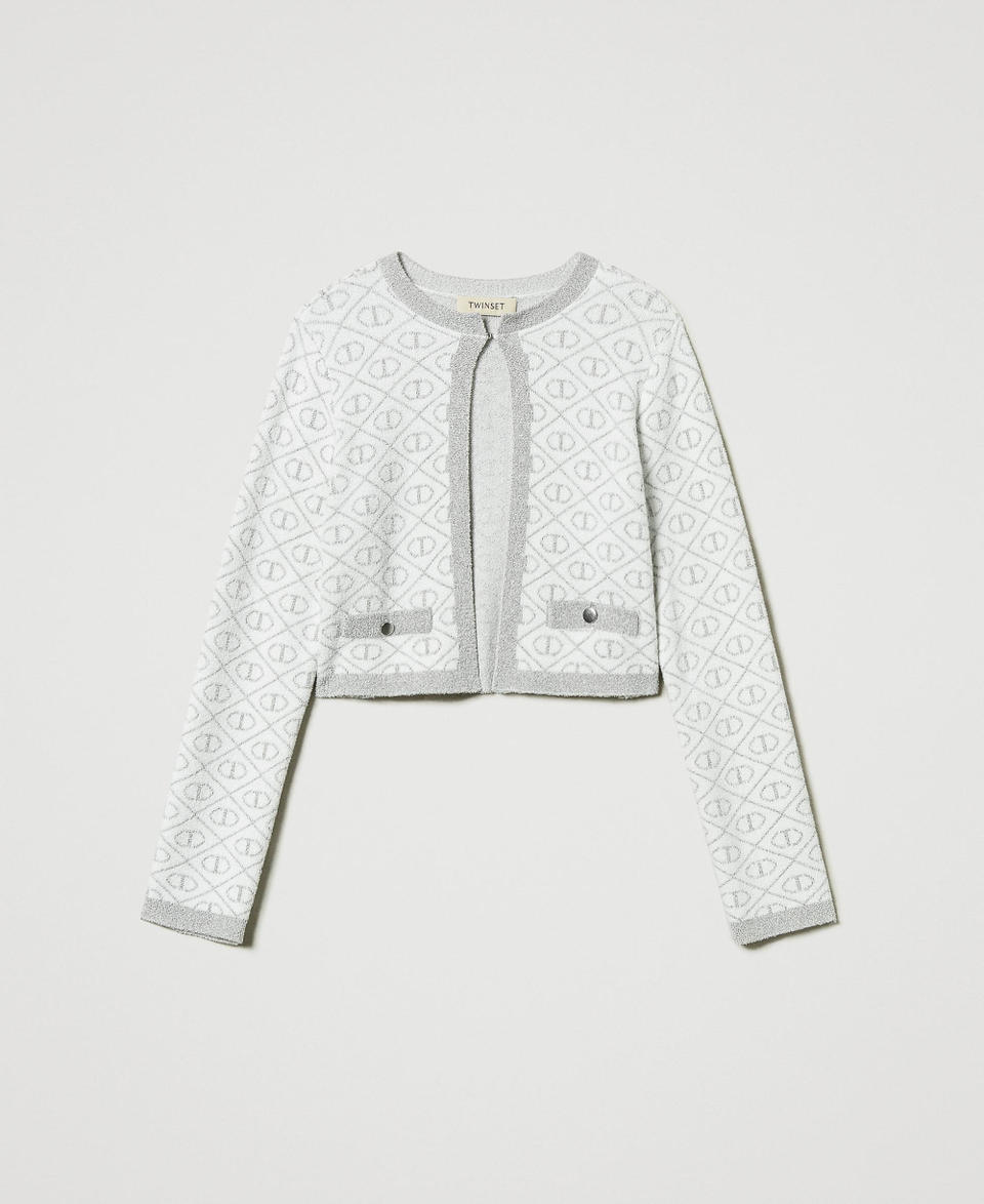 Twin Set Giacca in maglia jacquard con Oval T Presa
