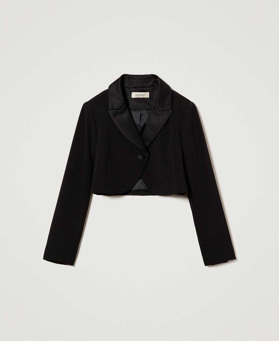 Twin Set Giacca spencer in flanella Outlet