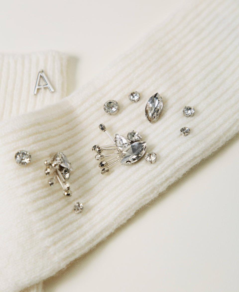 Twin Set Guanti in maglia con ricami Offerte