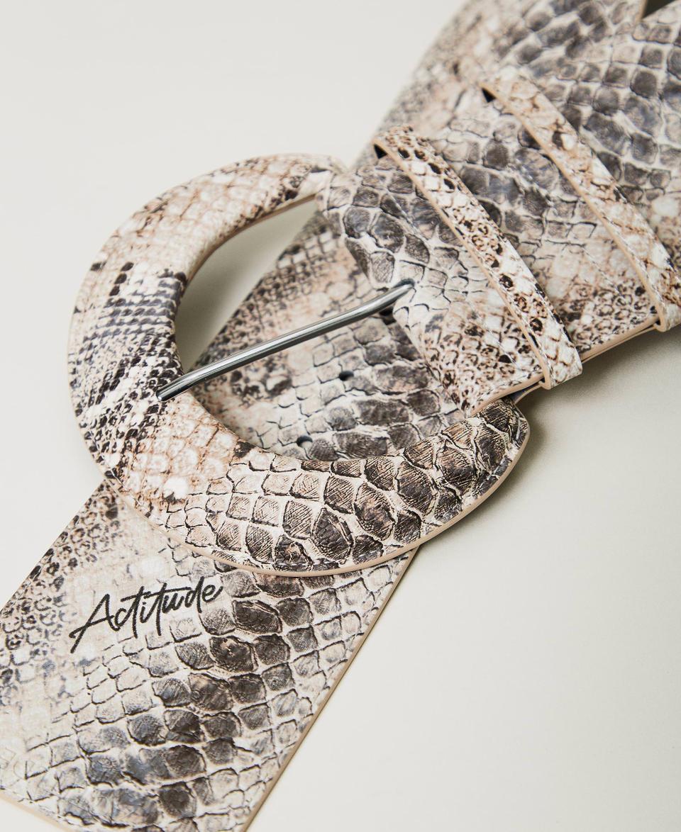 Twin Set Cintura a vita alta con stampa snake Hotsell