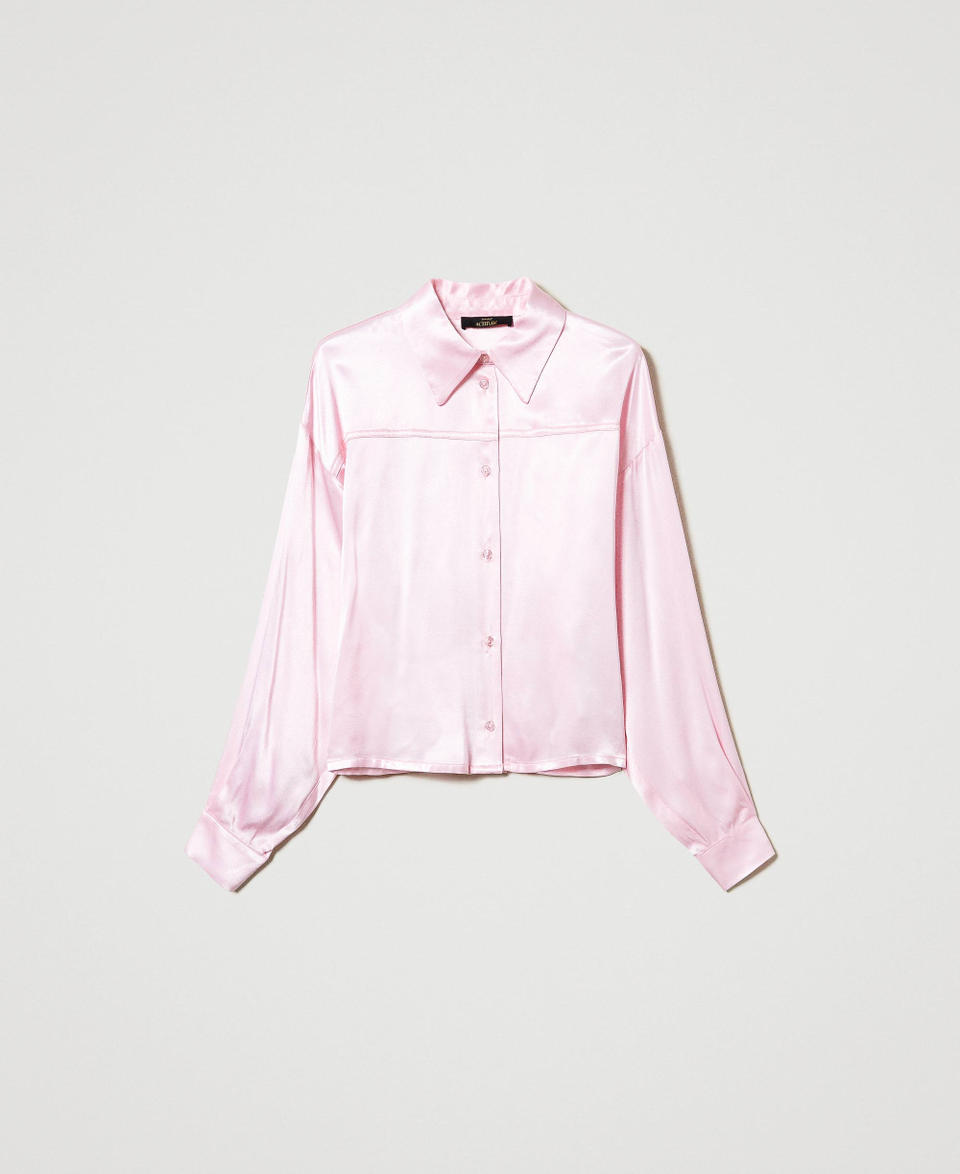 Twin Set Camicia in raso martellato In Saldo