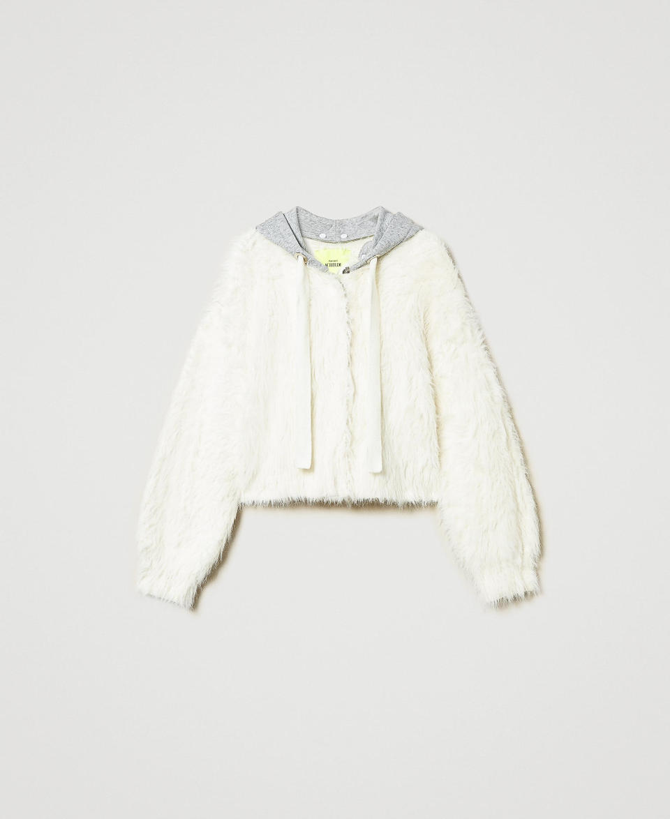 Twin Set Bomber MYFO in maglia con cappuccio Nuova