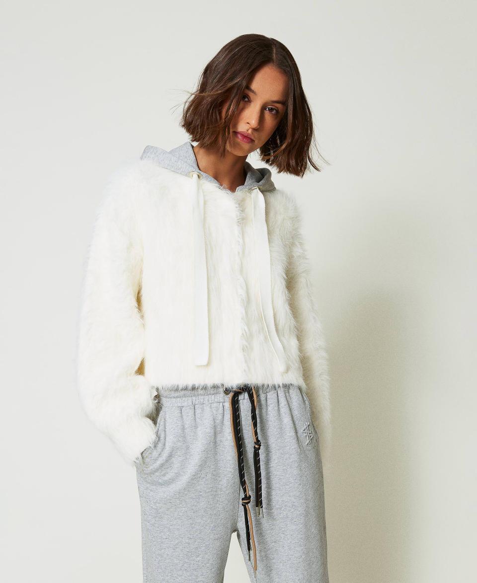 Twin Set Bomber MYFO in maglia con cappuccio Nuova