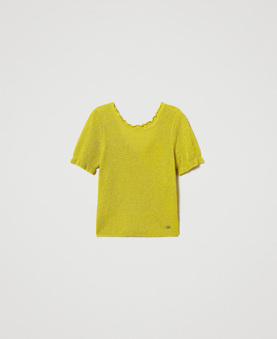 Twin Set Maglia doppio uso jacquard floreale 2025