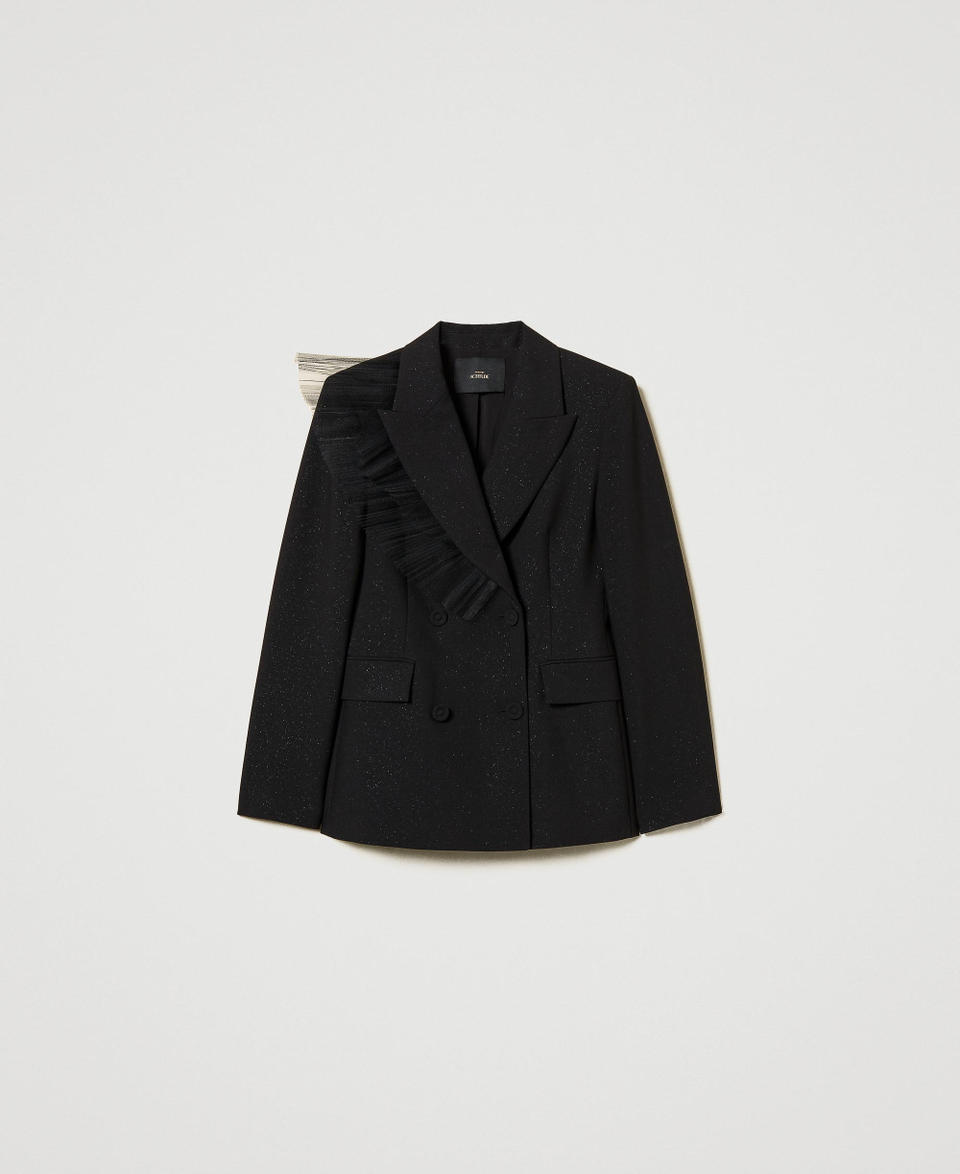 Twin Set Giacca blazer con volant in tulle In Linea