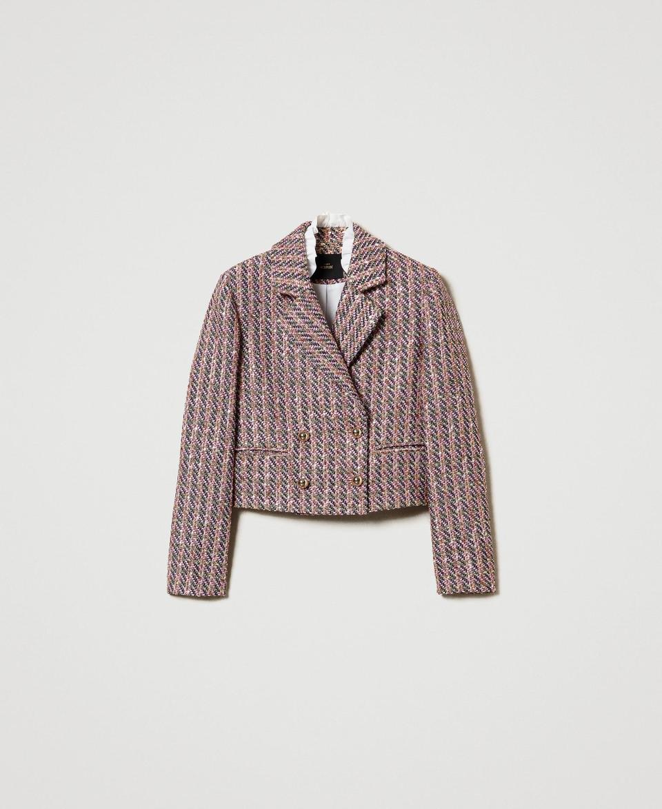 Twin Set Giacca blazer in bouclé e lurex Promozione