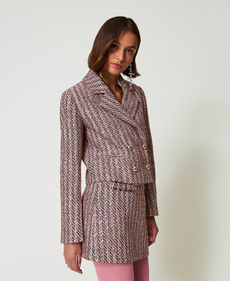 Twin Set Giacca blazer in bouclé e lurex Promozione