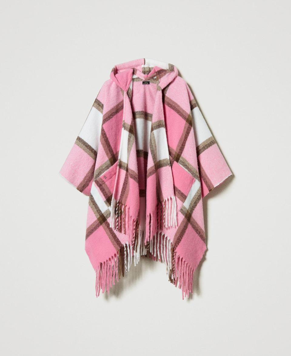 Twin Set Poncho in panno con frange Spedizione Gratuita