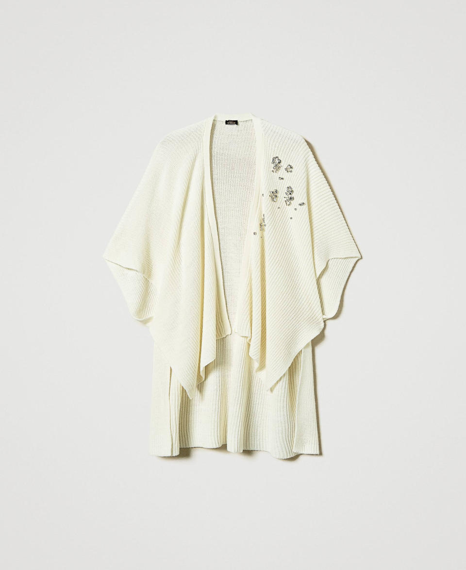 Twin Set Poncho in maglia con ricami Qualità Garantita