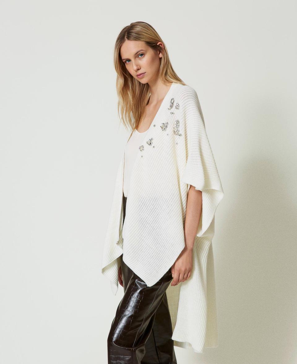 Twin Set Poncho in maglia con ricami Qualità Garantita