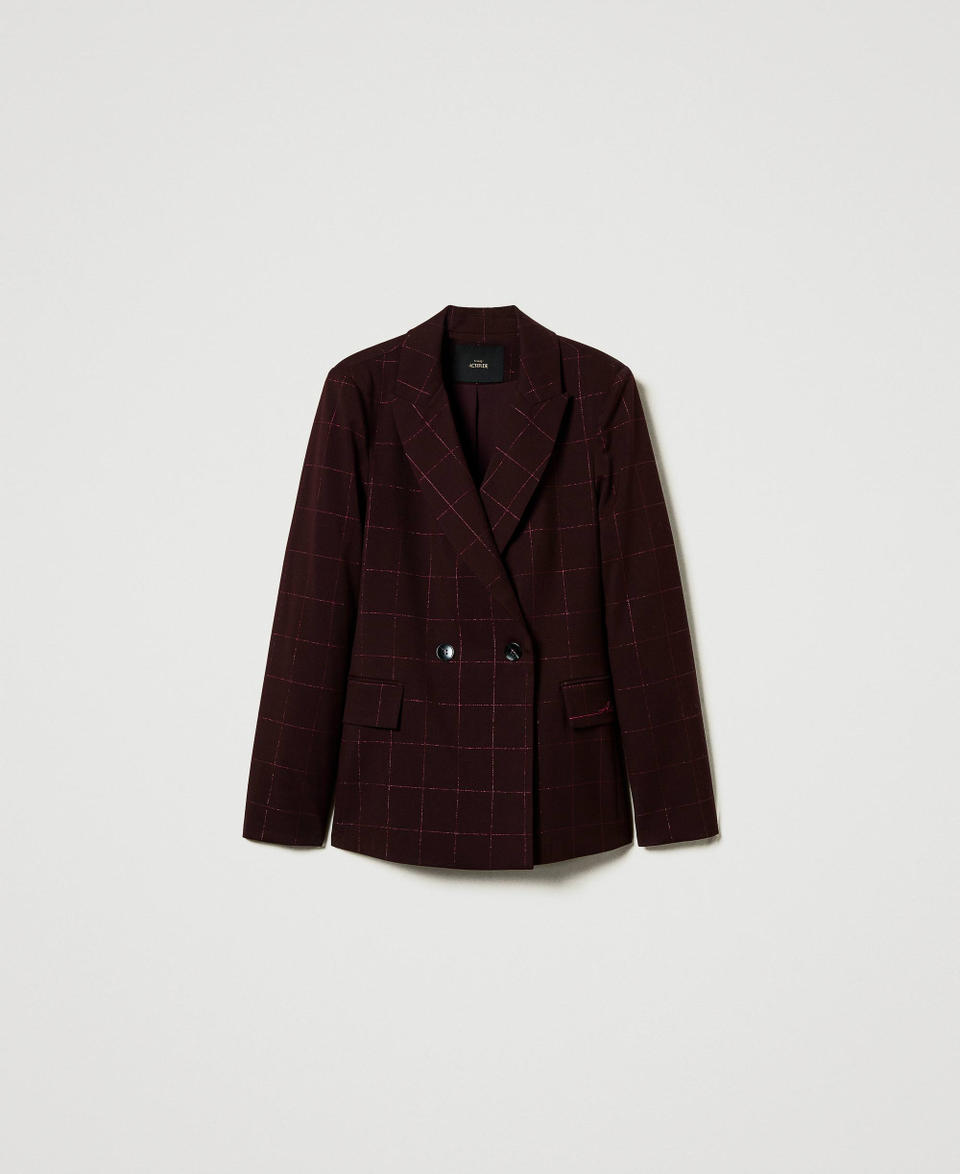 Twin Set Giacca blazer check con lurex Affare Del Giorno